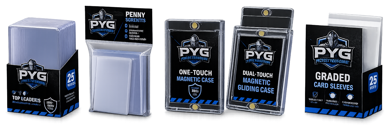 Toploaders, Sleeves, Magnetic Cases, Graded Card Sleeves, Team Bags and more ...